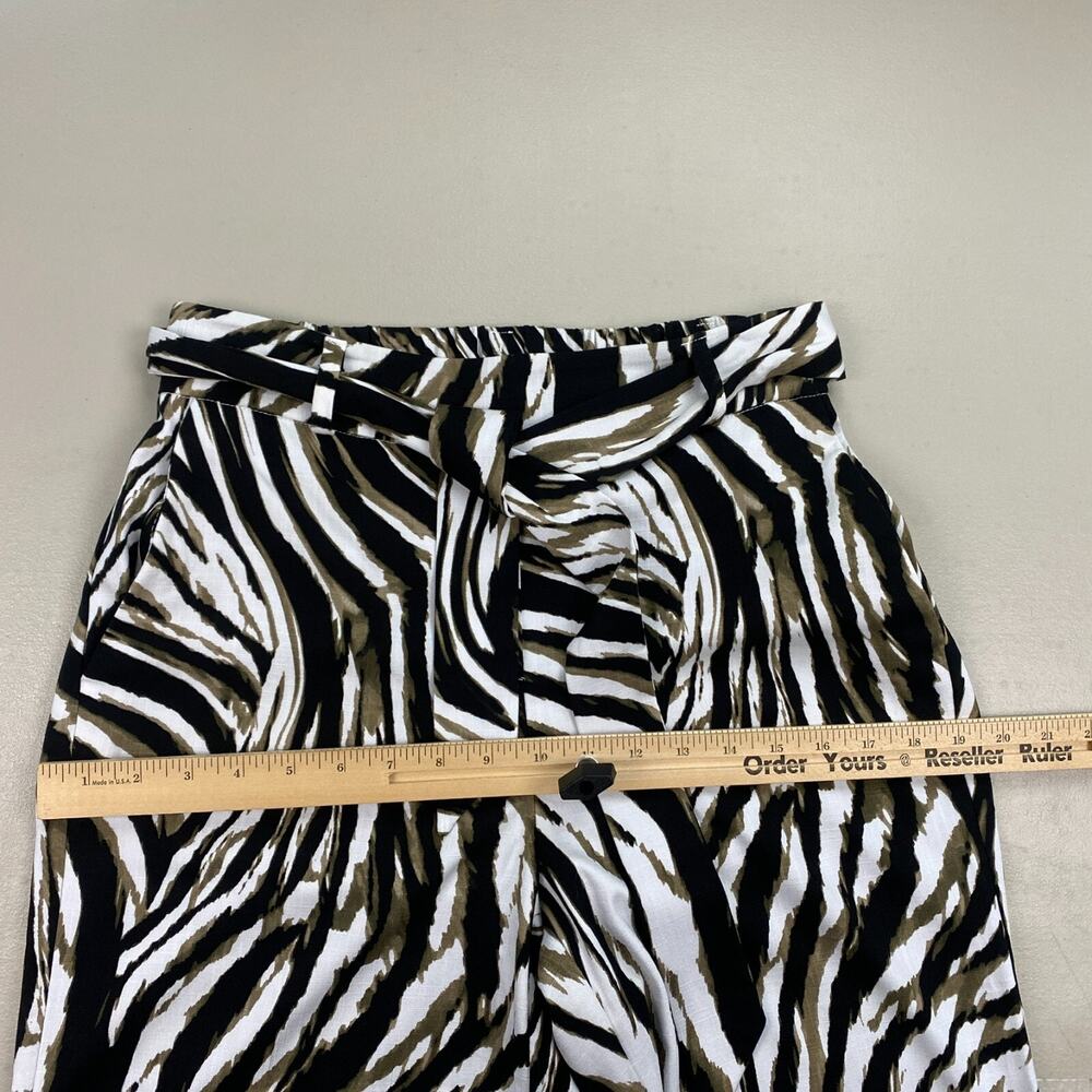 Joseph Ribkoff Culotte Pants Womens 6 Animal Print Neutral Pull On Crop 27"L NEW - Picture 5 of 13